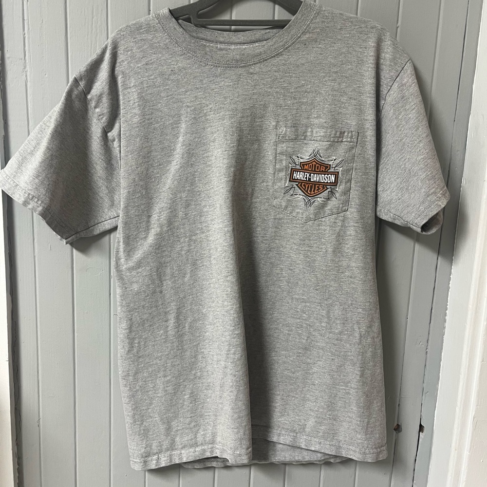 Vintage Harley Davidson Grey Shirt - Cleveland Ohio